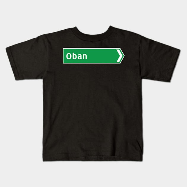 New Zealand Road Signage - Oban (Southland/Otago) Kids T-Shirt by 4amStudio